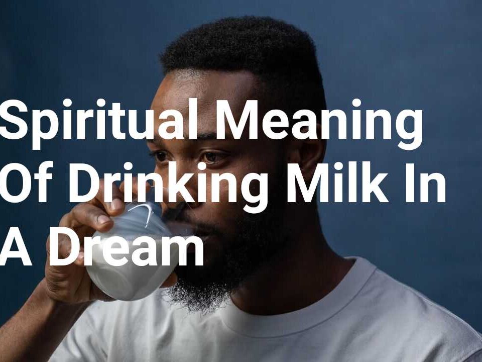 Spiritual Meaning Of Drinking Milk In A Dream